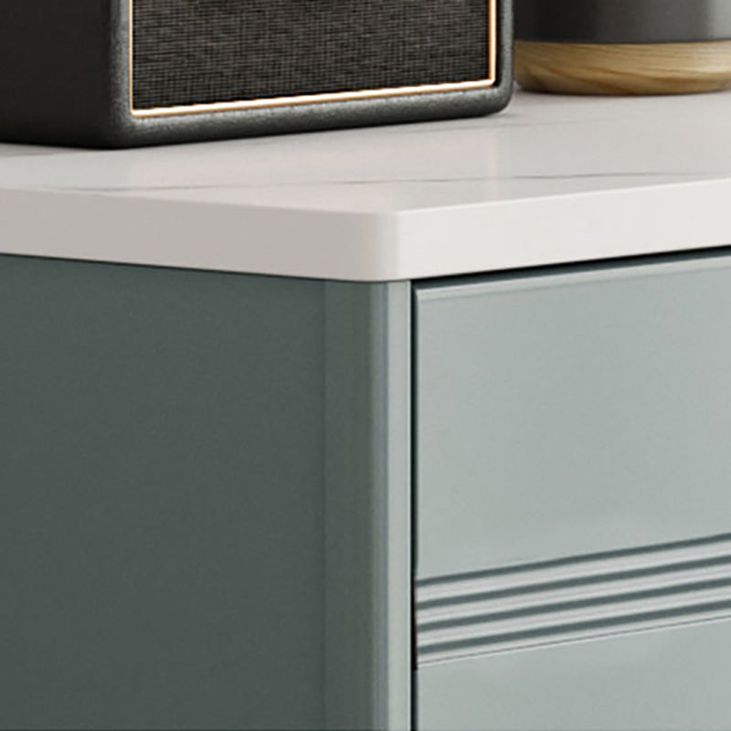 Cómoda doble de mármol moderna, cómoda de almacenamiento horizontal para dormitorio