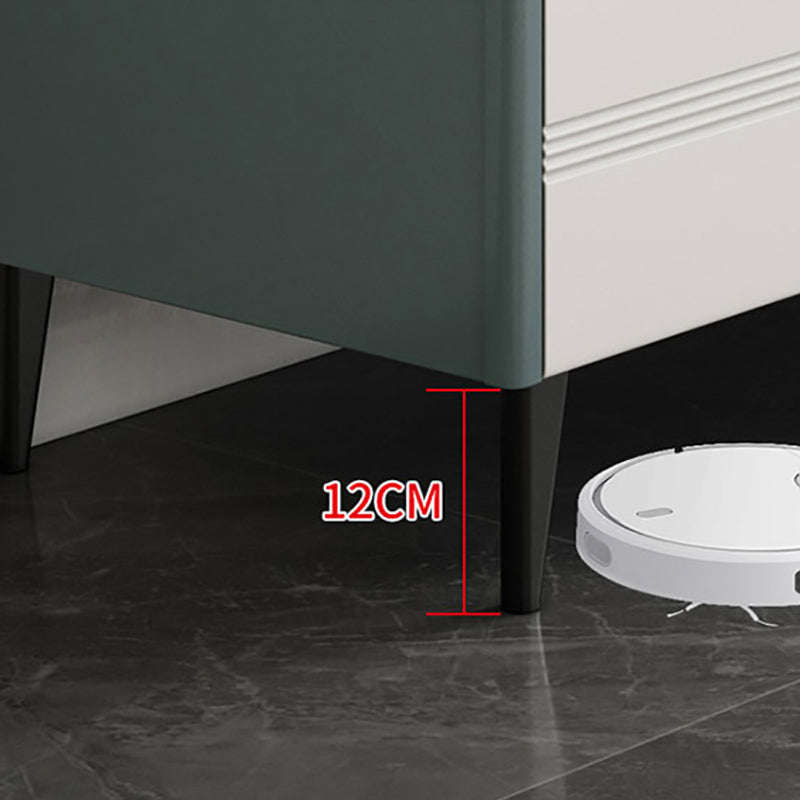 Cómoda doble de mármol moderna, cómoda de almacenamiento horizontal para dormitorio