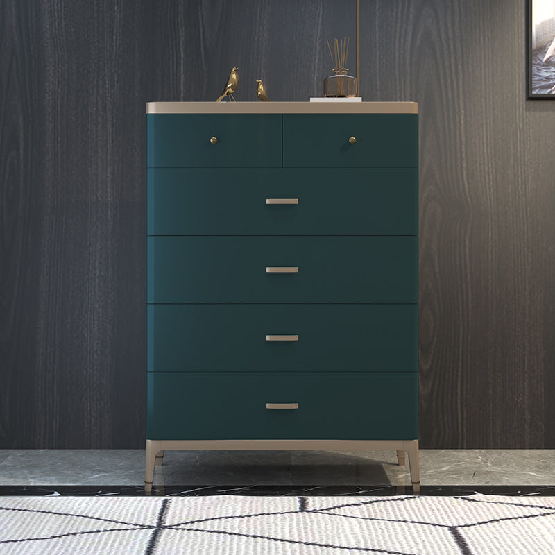 Classic Glam Solid Wood Lingerie Chest Vertical Storage Chest for Bedroom 35"L x 18"W x 49"H Green Clearhalo 'Bedroom Furniture' 'Dressers & Chests' 'dressers_chests' 'furn' 'furn_dressers_chests' 'Furniture' 7047083