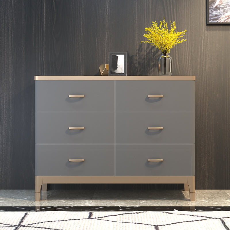 Classic Glam Solid Wood Lingerie Chest Vertical Storage Chest for Bedroom 47"L x 18"W x 35"H Grey Clearhalo 'Bedroom Furniture' 'Dressers & Chests' 'dressers_chests' 'furn' 'furn_dressers_chests' 'Furniture' 7047085