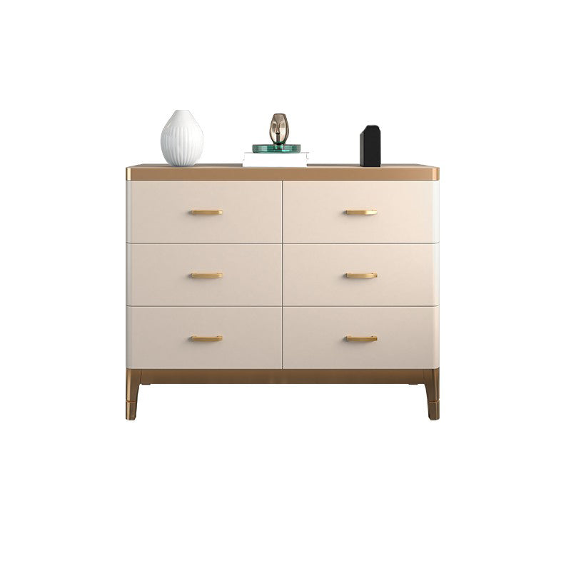 Classic Glam Solid Wood Lingerie Chest Vertical Storage Chest for Bedroom 47"L x 18"W x 35"H Gold-White Clearhalo 'Bedroom Furniture' 'Dressers & Chests' 'dressers_chests' 'furn' 'furn_dressers_chests' 'Furniture' 7047091