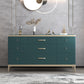 Classic Glam Solid Wood Lingerie Chest Vertical Storage Chest for Bedroom 64"L x 18"W x 35"H Green Clearhalo 'Bedroom Furniture' 'Dressers & Chests' 'dressers_chests' 'furn' 'furn_dressers_chests' 'Furniture' 7047097