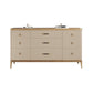 Classic Glam Solid Wood Lingerie Chest Vertical Storage Chest for Bedroom 64"L x 18"W x 35"H Gold-White Clearhalo 'Bedroom Furniture' 'Dressers & Chests' 'dressers_chests' 'furn' 'furn_dressers_chests' 'Furniture' 7047098