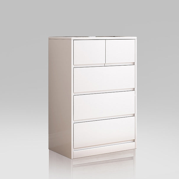Ultra Modern Lingerie Chest Rubber Wood Storage Chest Dresser for Bedroom 24"L x 14"W x 34"H White Clearhalo 'Bedroom Furniture' 'Dressers & Chests' 'dressers_chests' 'furn' 'furn_dressers_chests' 'Furniture' 7047146