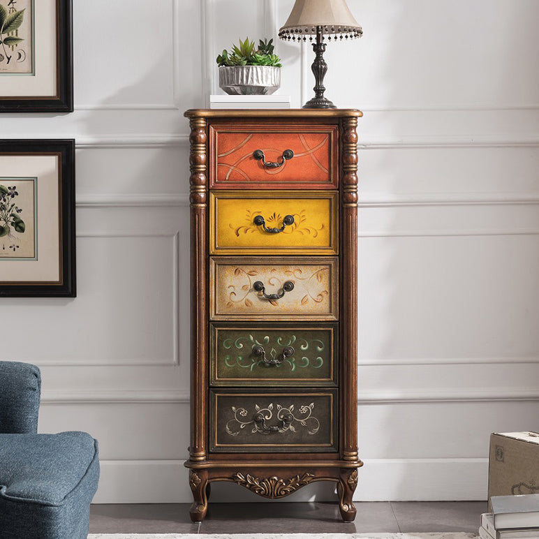Traditional Storage Chest Solid Wood Dresser with 3/4/5 Drawers , 13.65 Inch Width Clearhalo 'Bedroom Furniture' 'Dressers & Chests' 'dressers_chests' 'furn' 'furn_dressers_chests' 'Furniture' 7047182