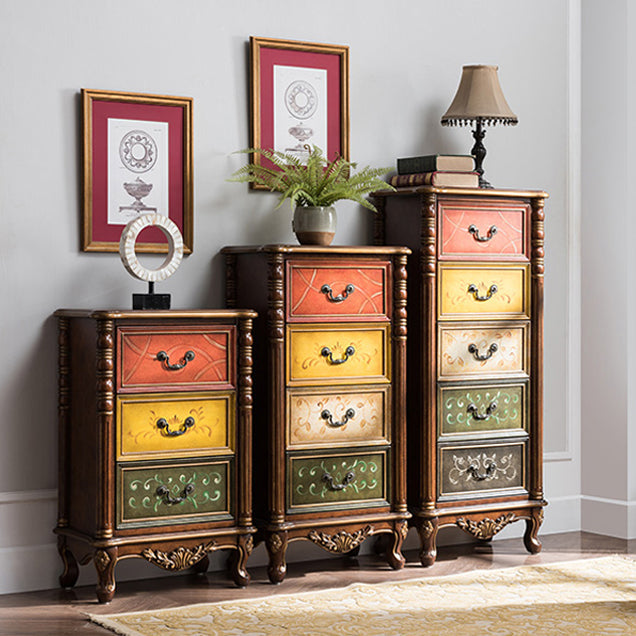 Traditional Storage Chest Solid Wood Dresser with 3/4/5 Drawers , 13.65 Inch Width Clearhalo 'Bedroom Furniture' 'Dressers & Chests' 'dressers_chests' 'furn' 'furn_dressers_chests' 'Furniture' 7047184