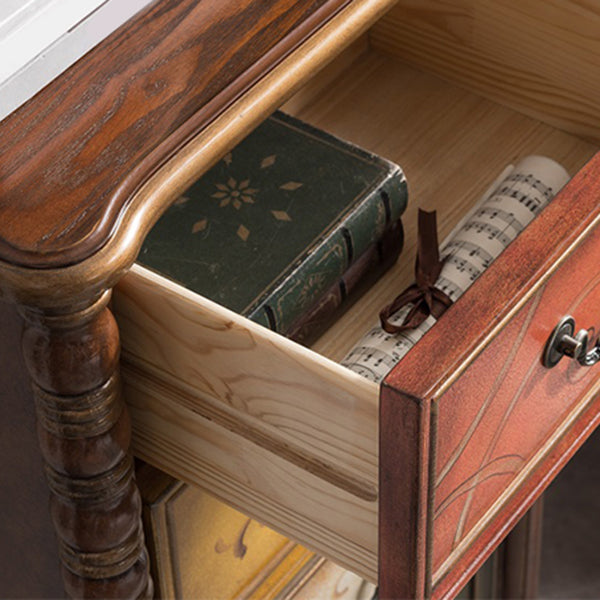 Traditional Storage Chest Solid Wood Dresser with 3/4/5 Drawers , 13.65 Inch Width Clearhalo 'Bedroom Furniture' 'Dressers & Chests' 'dressers_chests' 'furn' 'furn_dressers_chests' 'Furniture' 7047195