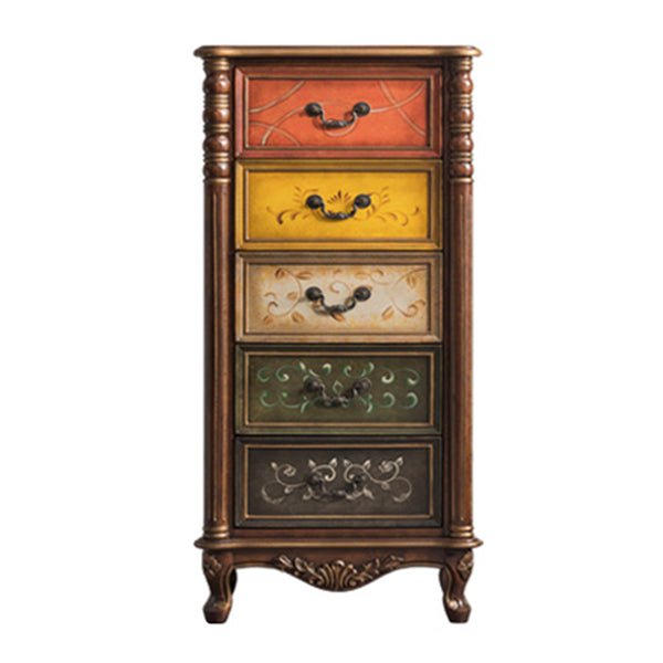 Traditional Storage Chest Solid Wood Dresser with 3/4/5 Drawers , 13.65 Inch Width Clearhalo 'Bedroom Furniture' 'Dressers & Chests' 'dressers_chests' 'furn' 'furn_dressers_chests' 'Furniture' 7047202