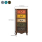 Traditional Storage Chest Solid Wood Dresser with 3/4/5 Drawers , 13.65 Inch Width Clearhalo 'Bedroom Furniture' 'Dressers & Chests' 'dressers_chests' 'furn' 'furn_dressers_chests' 'Furniture' 7047206