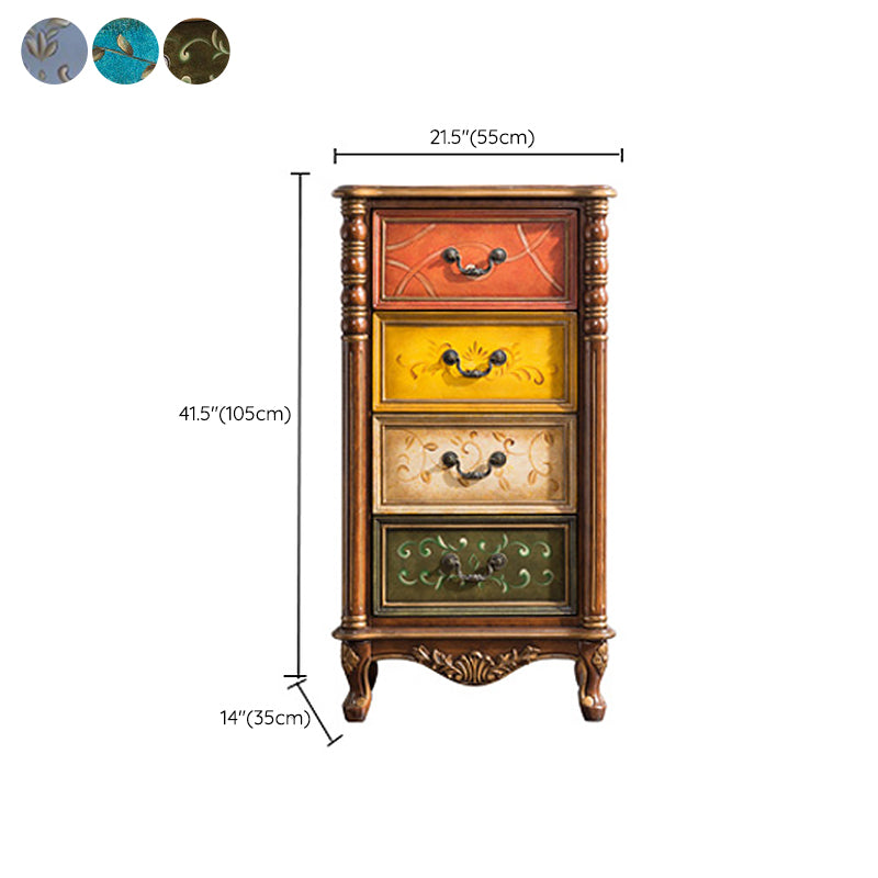 Traditional Storage Chest Solid Wood Dresser with 3/4/5 Drawers , 13.65 Inch Width Clearhalo 'Bedroom Furniture' 'Dressers & Chests' 'dressers_chests' 'furn' 'furn_dressers_chests' 'Furniture' 7047207