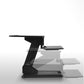 Rectangular Shaped Reversible Laptop Table Wood Writing Desk in White/Black Clearhalo 'furn' 'furn_office_desk' 'Furniture' 'Office Desks' 'Office Furniture' 'office_desk' 7047278