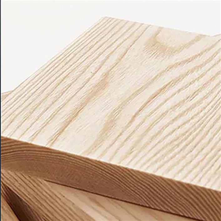 Bureau d'écriture en bois massif contemporain 1 bureau de bureau rectangle avec base H-base