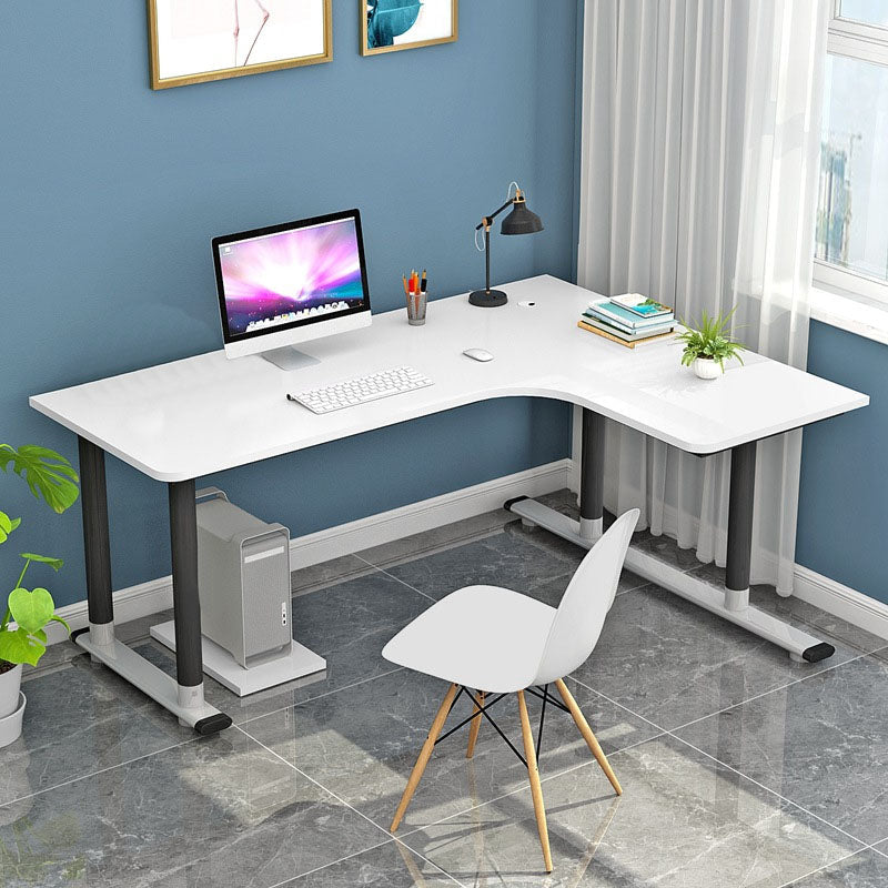 Contemporary White Office Desk Wooden Writing Desk for Office Clearhalo 'furn' 'furn_office_desk' 'Furniture' 'Office Desks' 'Office Furniture' 'office_desk' 7047319