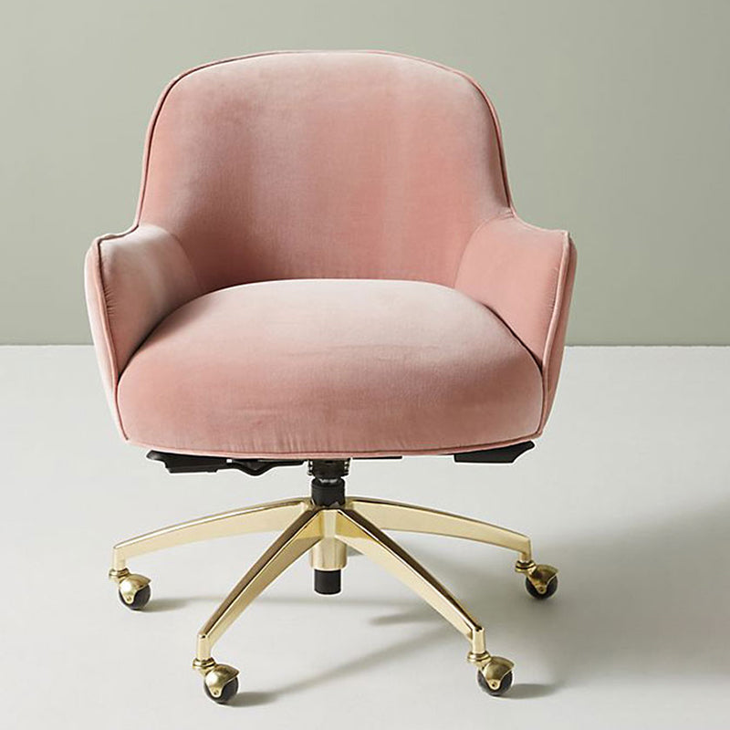 Chaise de bureau de glissement moderne chaise de hauteur de siège réglable sans bras avec roues