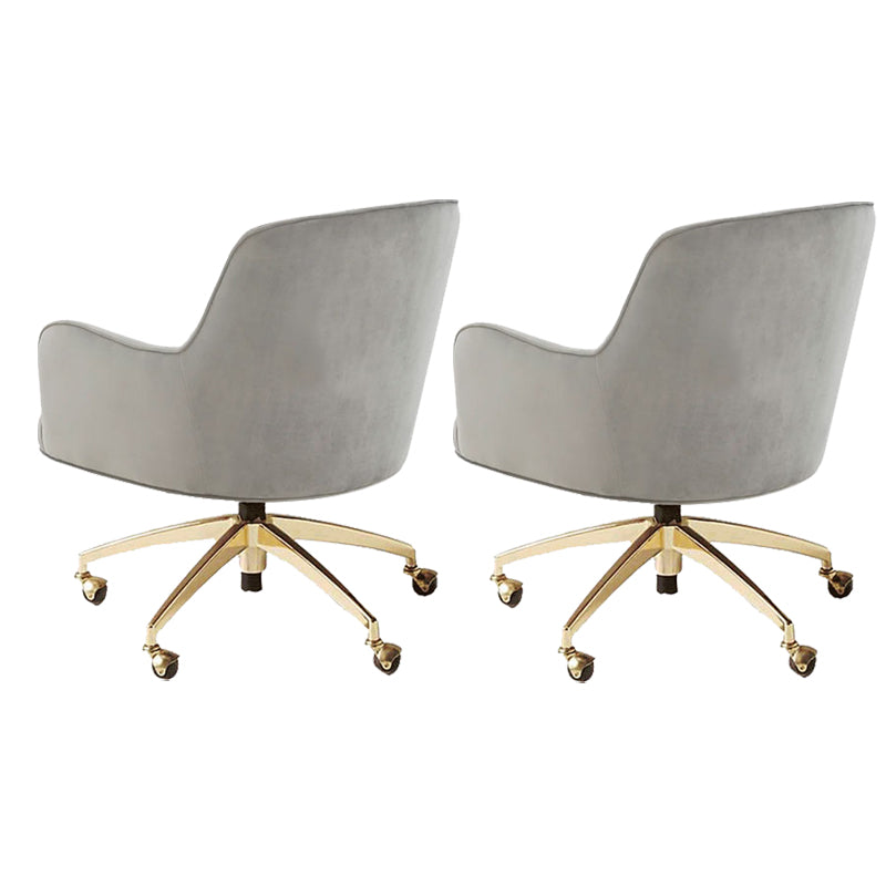 Chaise de bureau de glissement moderne chaise de hauteur de siège réglable sans bras avec roues