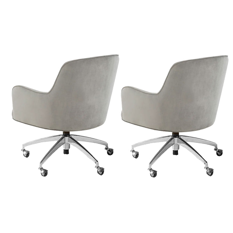 Chaise de bureau de glissement moderne chaise de hauteur de siège réglable sans bras avec roues