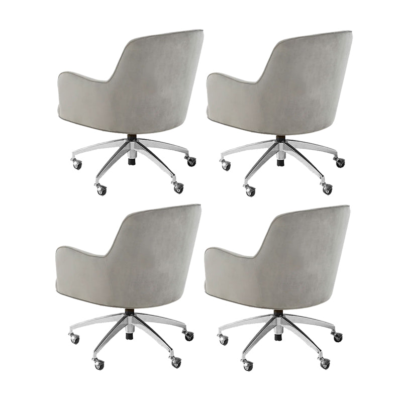 Chaise de bureau de glissement moderne chaise de hauteur de siège réglable sans bras avec roues