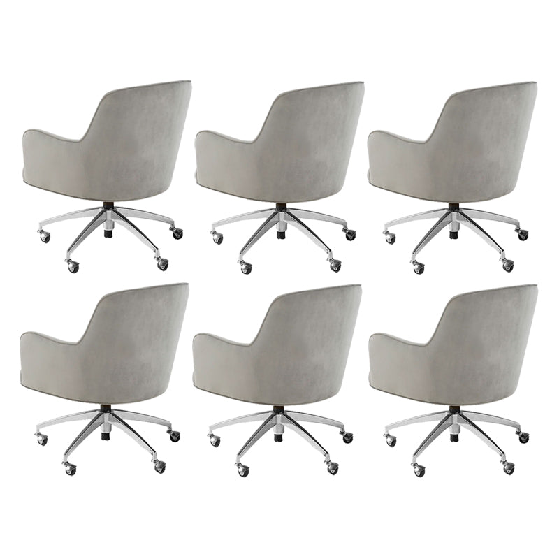 Chaise de bureau de glissement moderne chaise de hauteur de siège réglable sans bras avec roues