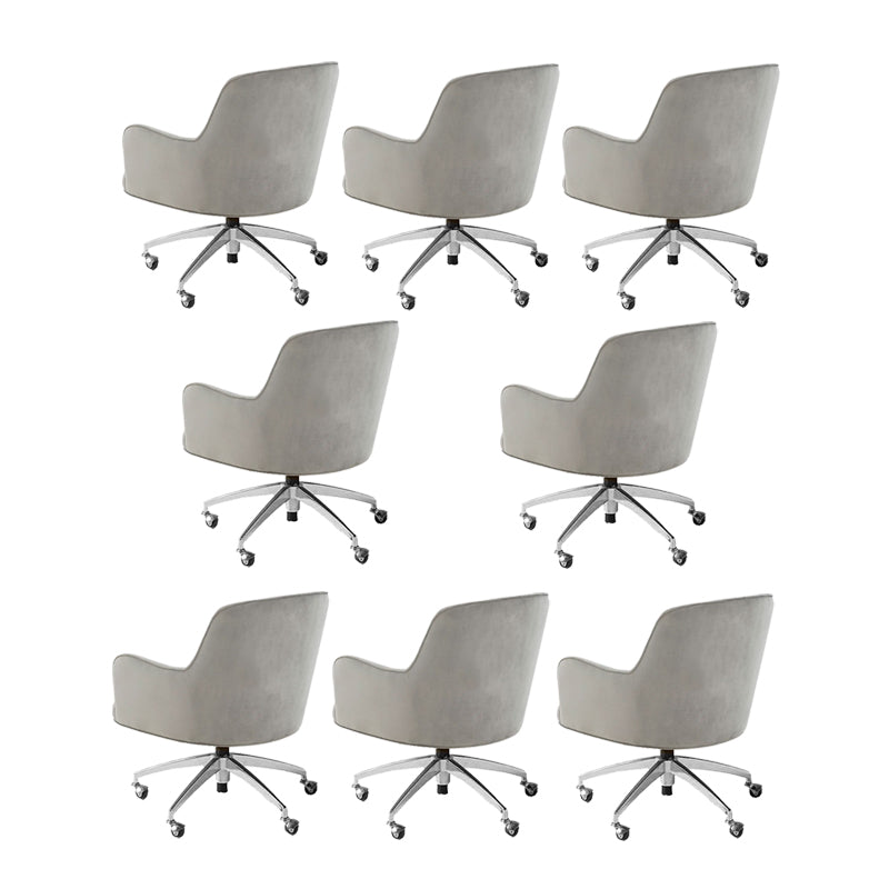 Chaise de bureau de glissement moderne chaise de hauteur de siège réglable sans bras avec roues