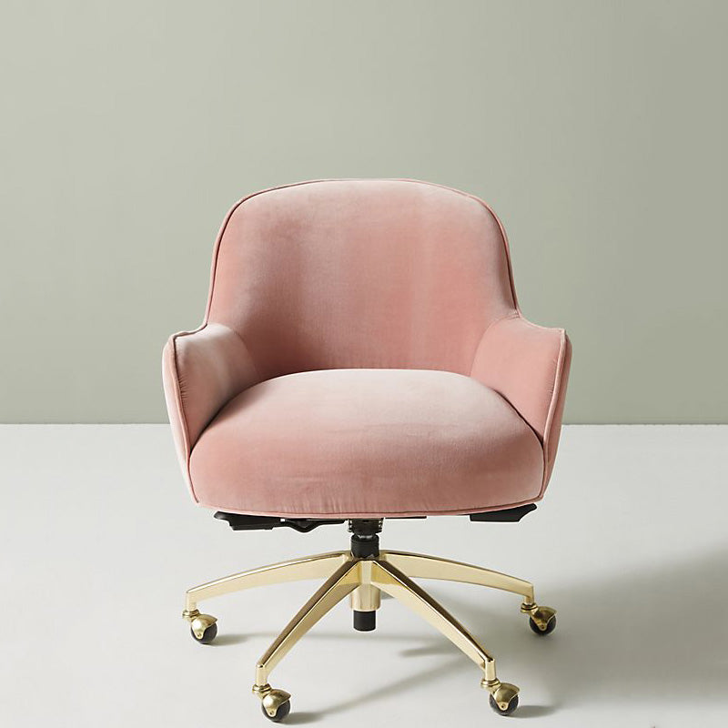 Chaise de bureau de glissement moderne chaise de hauteur de siège réglable sans bras avec roues