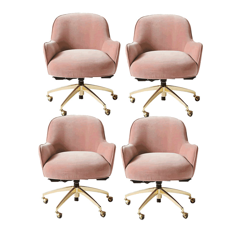 Chaise de bureau de glissement moderne chaise de hauteur de siège réglable sans bras avec roues