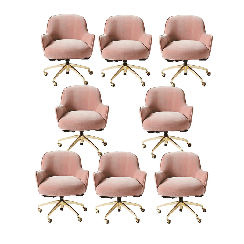 Chaise de bureau de glissement moderne chaise de hauteur de siège réglable sans bras avec roues