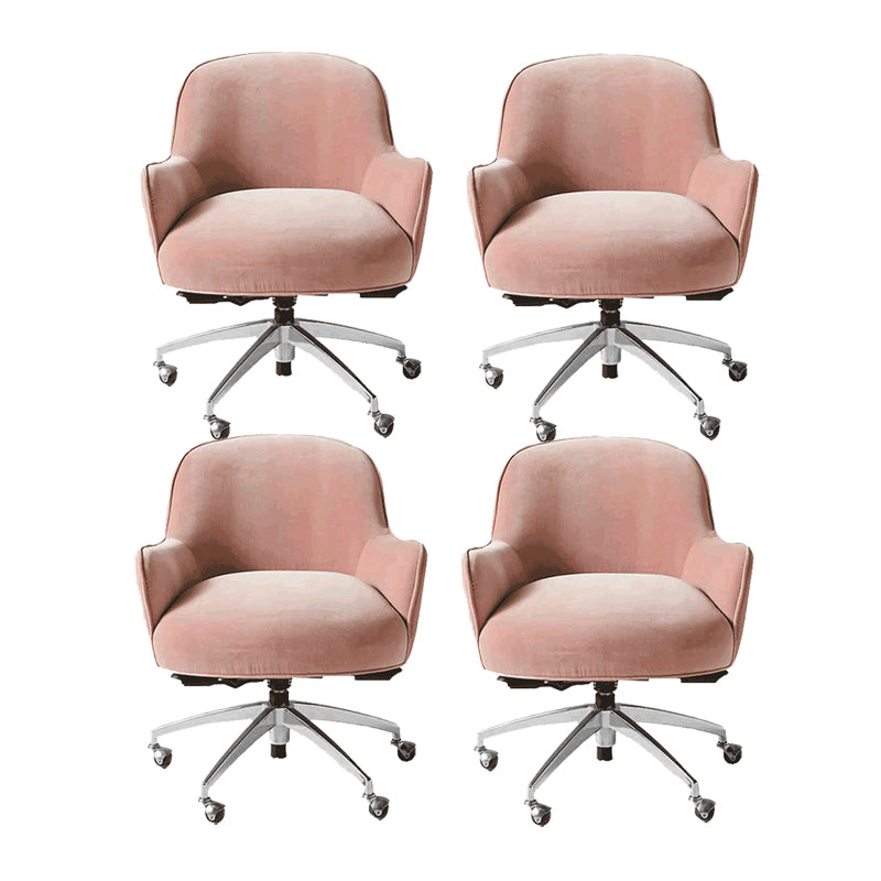 Chaise de bureau de glissement moderne chaise de hauteur de siège réglable sans bras avec roues