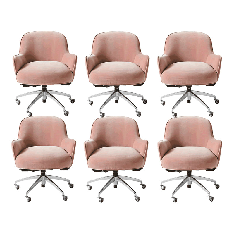 Chaise de bureau de glissement moderne chaise de hauteur de siège réglable sans bras avec roues