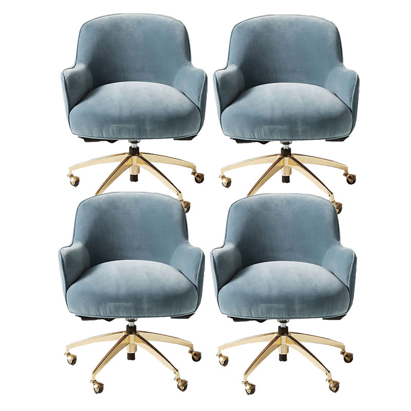 Chaise de bureau de glissement moderne chaise de hauteur de siège réglable sans bras avec roues