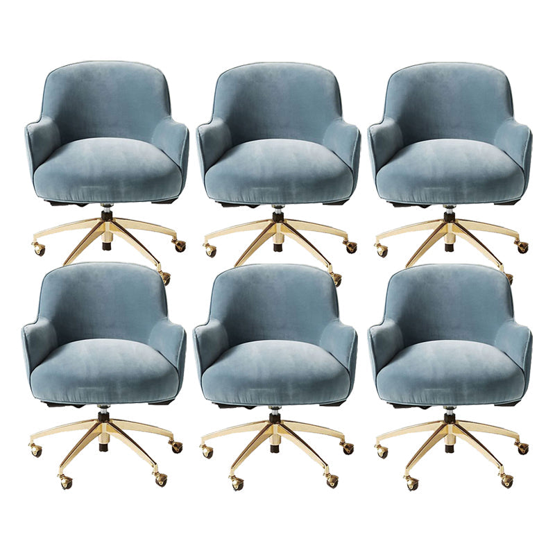 Chaise de bureau de glissement moderne chaise de hauteur de siège réglable sans bras avec roues