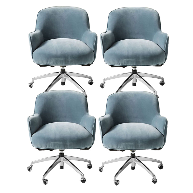 Chaise de bureau de glissement moderne chaise de hauteur de siège réglable sans bras avec roues