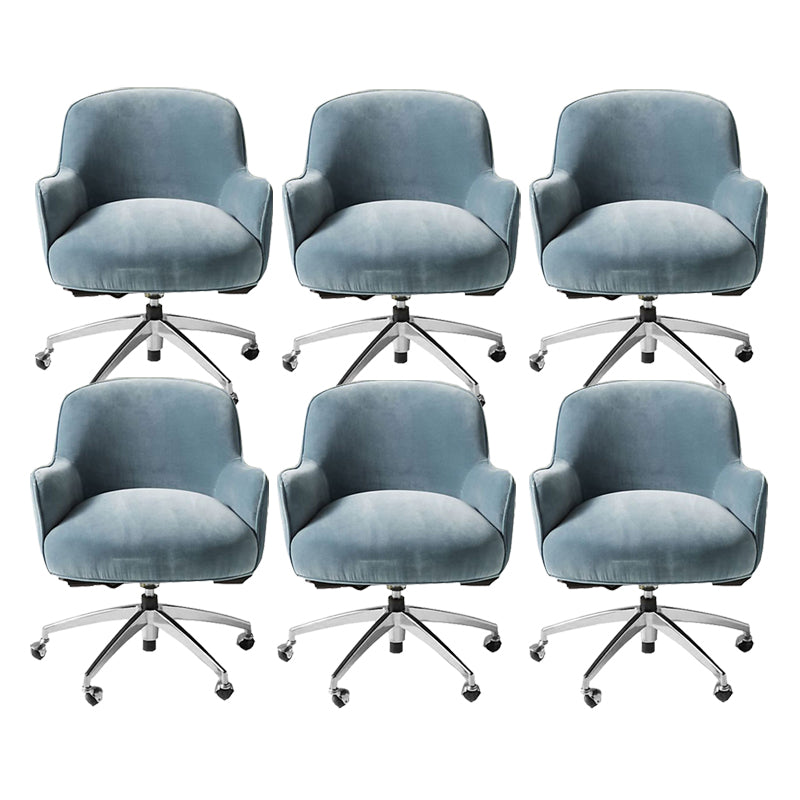 Chaise de bureau de glissement moderne chaise de hauteur de siège réglable sans bras avec roues