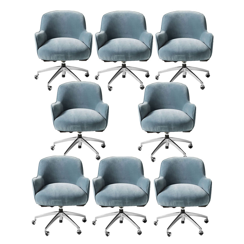 Chaise de bureau de glissement moderne chaise de hauteur de siège réglable sans bras avec roues