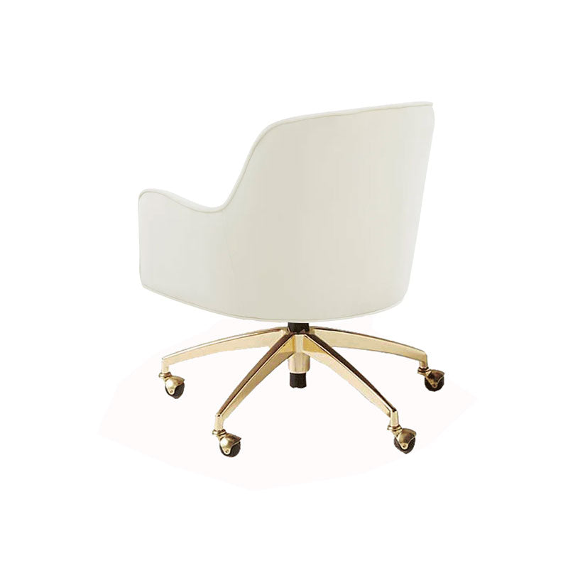 Chaise de bureau de glissement moderne chaise de hauteur de siège réglable sans bras avec roues