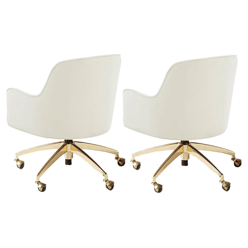 Chaise de bureau de glissement moderne chaise de hauteur de siège réglable sans bras avec roues