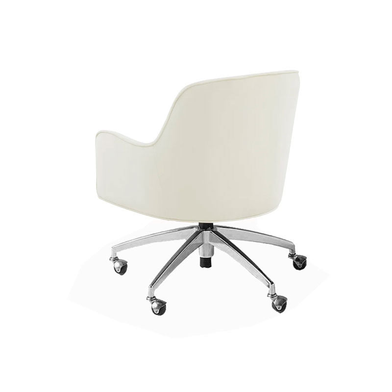 Chaise de bureau de glissement moderne chaise de hauteur de siège réglable sans bras avec roues