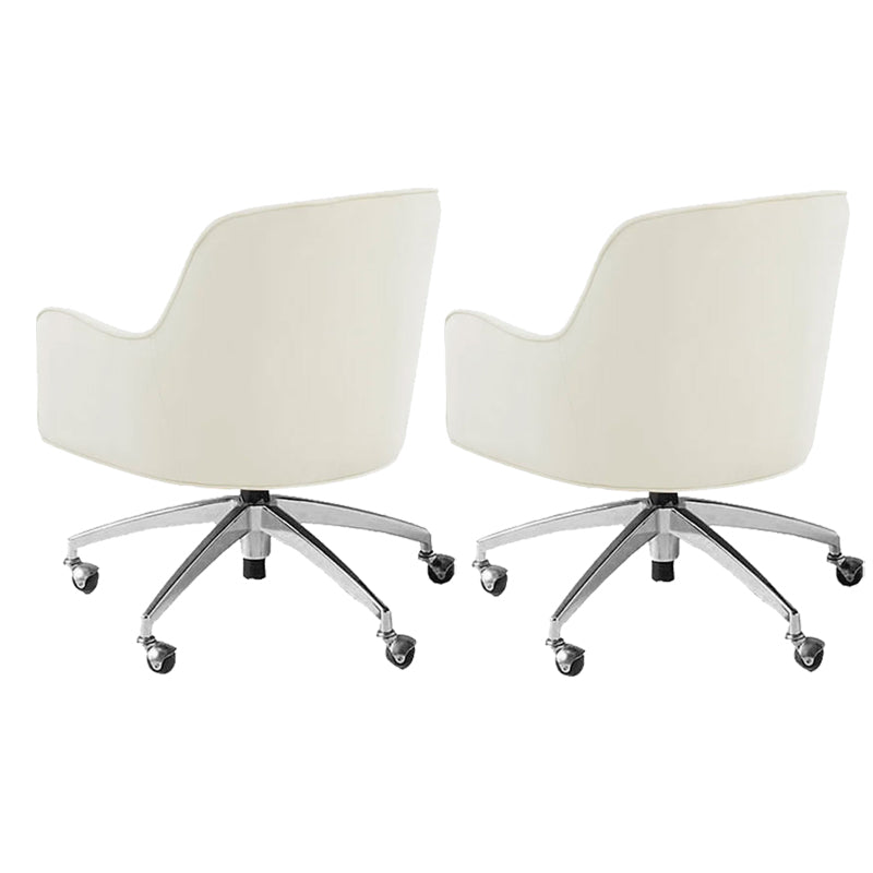 Chaise de bureau de glissement moderne chaise de hauteur de siège réglable sans bras avec roues