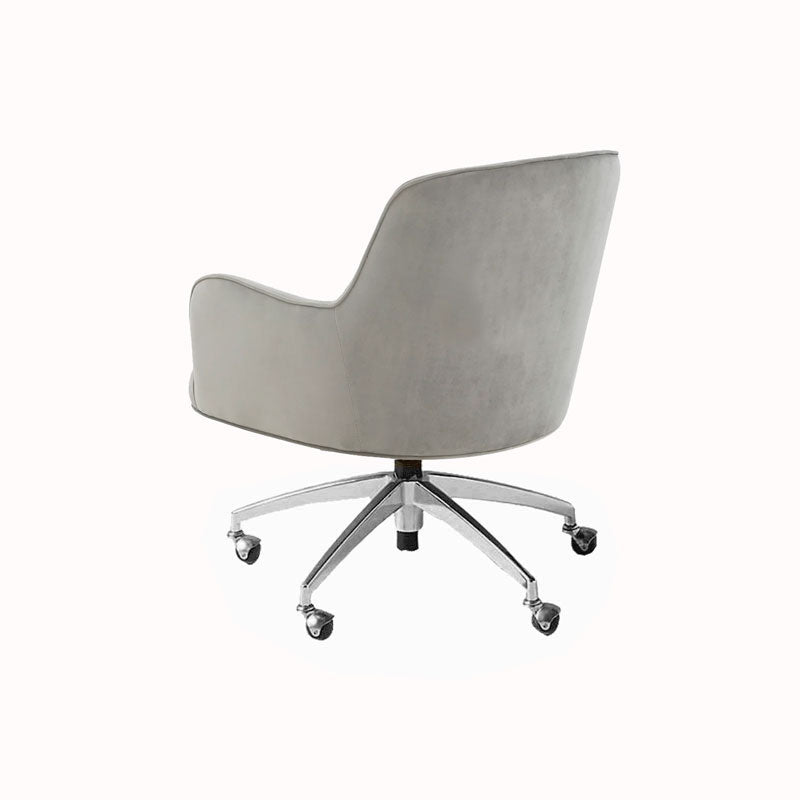 Chaise de bureau de glissement moderne chaise de hauteur de siège réglable sans bras avec roues