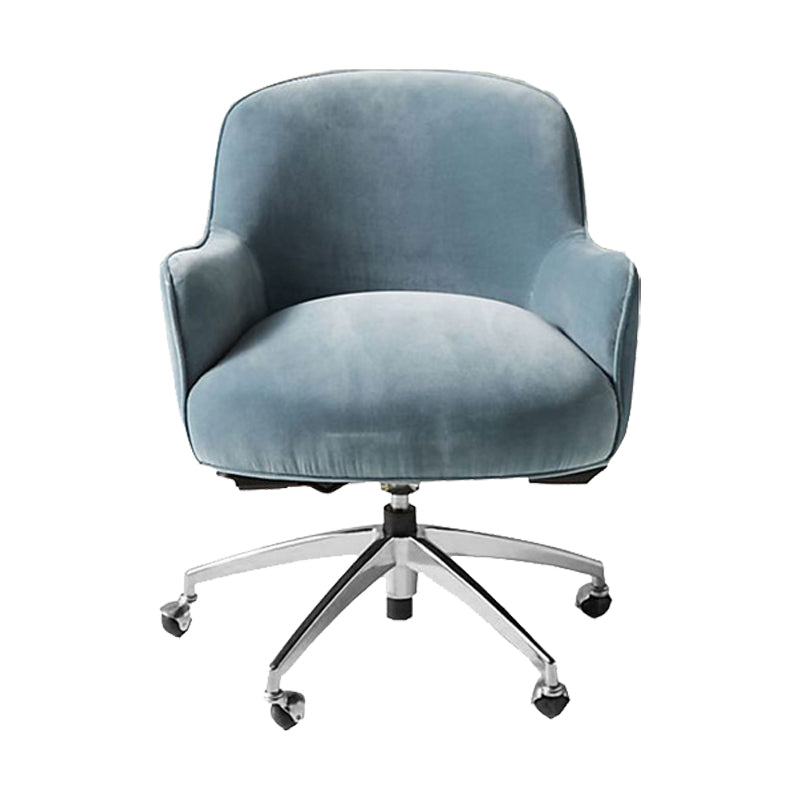 Chaise de bureau de glissement moderne chaise de hauteur de siège réglable sans bras avec roues