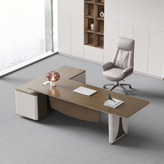 Silla de oficina moderna de la oficina deslizante de cuero sin brazo de cuero ajustable altura de altura con ruedas