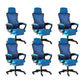 Modern Slide Office Chair Adjustable Seat Height Chair with Breathable Back Blue-Black 6 Piece Set Clearhalo 'furn' 'furn_office_chair' 'Furniture' 'Office Chairs' 'Office Furniture' 'office_chair' 7047501
