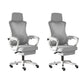 Modern Slide Office Chair Adjustable Seat Height Chair with Breathable Back White-Gray 2 Piece Set Clearhalo 'furn' 'furn_office_chair' 'Furniture' 'Office Chairs' 'Office Furniture' 'office_chair' 7047511