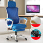 Modern Slide Office Chair Adjustable Seat Height Chair with Breathable Back White-Blue 1 Piece Tilt Available Clearhalo 'furn' 'furn_office_chair' 'Furniture' 'Office Chairs' 'Office Furniture' 'office_chair' 7047521