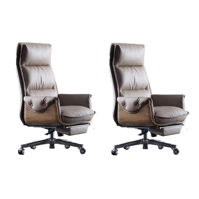 Silla de oficina moderna silla de cuero sin altura de asiento ajustable con ruedas con ruedas