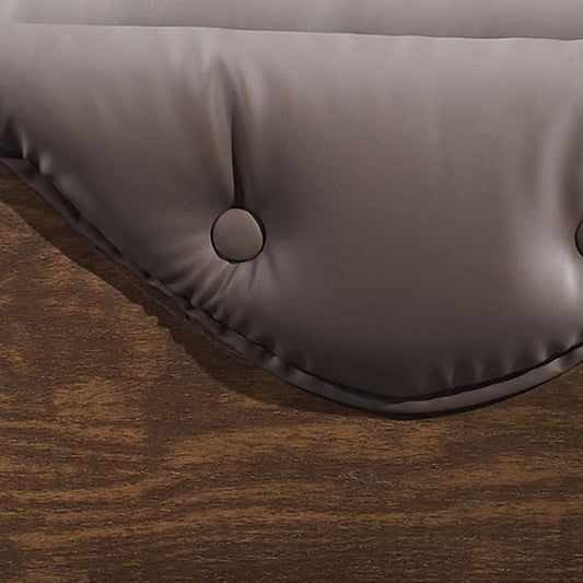 Silla de oficina moderna silla de cuero sin altura de asiento ajustable con ruedas con ruedas