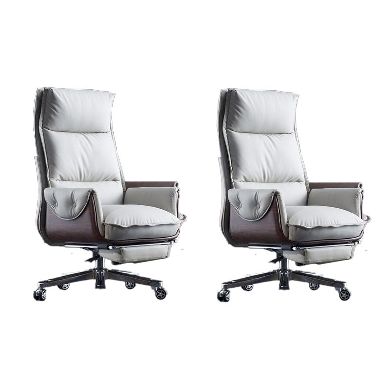 Silla de oficina moderna silla de cuero sin altura de asiento ajustable con ruedas con ruedas