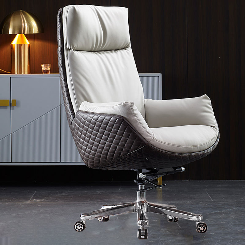 Sedia da ufficio a diapositiva moderna sedia da scrivania ad altezza del sedile regolabile a braccio con ruote