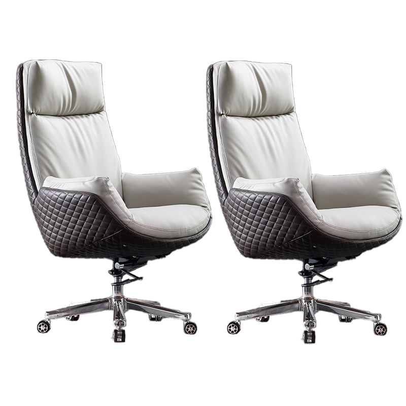 Sedia da ufficio a diapositiva moderna sedia da scrivania ad altezza del sedile regolabile a braccio con ruote