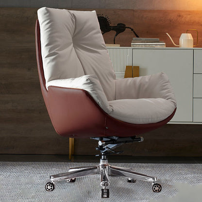 Sedia da ufficio a diapositiva moderna sedia da scrivania ad altezza del sedile regolabile a braccio con ruote