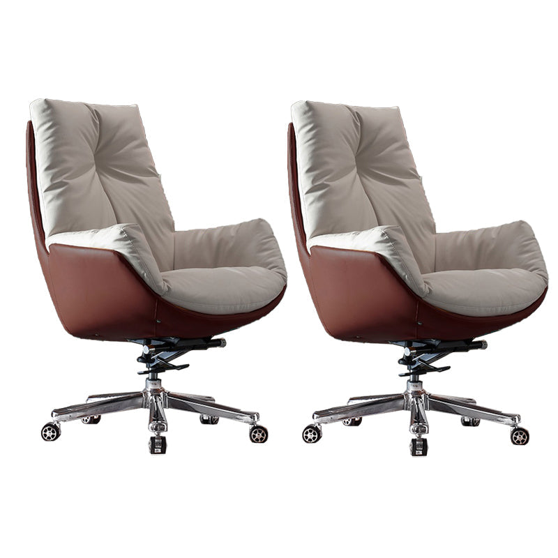 Sedia da ufficio a diapositiva moderna sedia da scrivania ad altezza del sedile regolabile a braccio con ruote